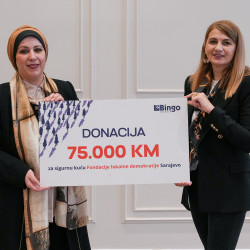 Kompanija Bingo donirala 75.000 KM Sigurnoj kući u Sarajevu 